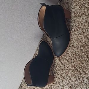Black Heel Booties-Like New!